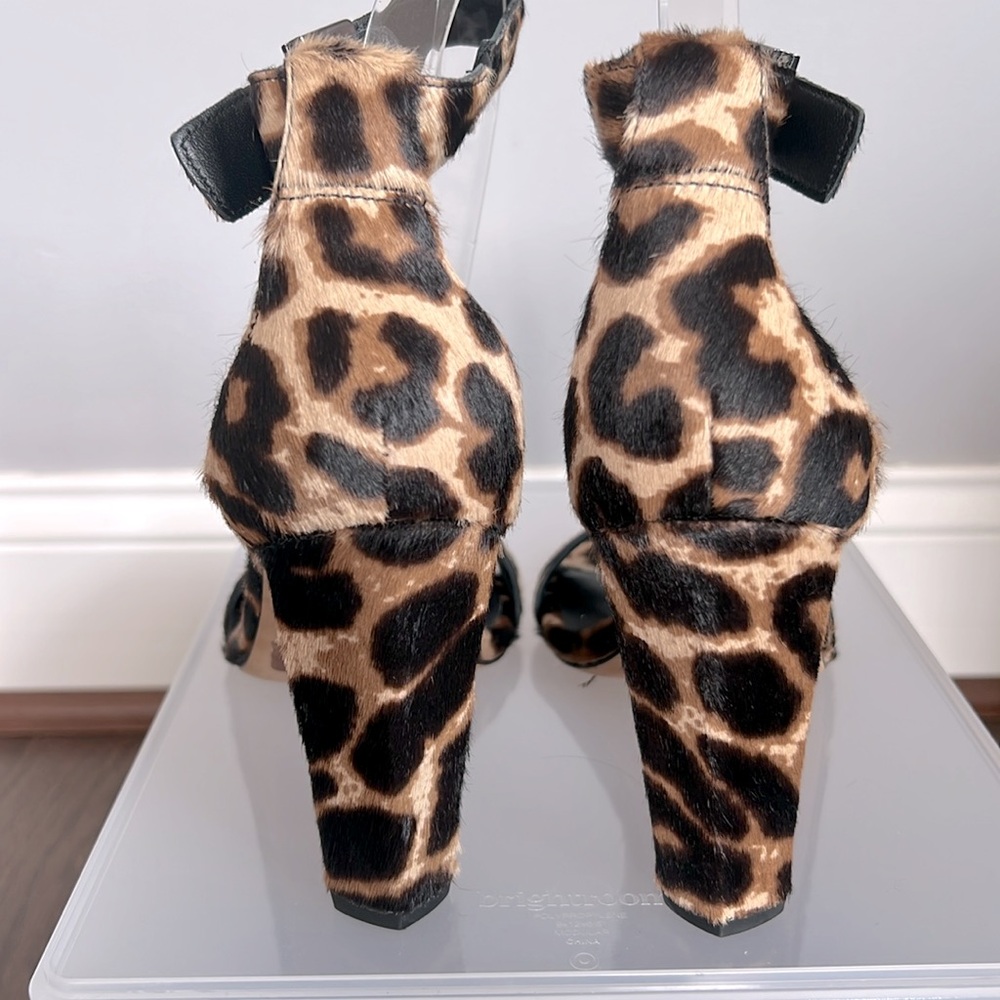 Diane von Furstenberg Calf Hair Animal Print Heels - Picture 4 of 11